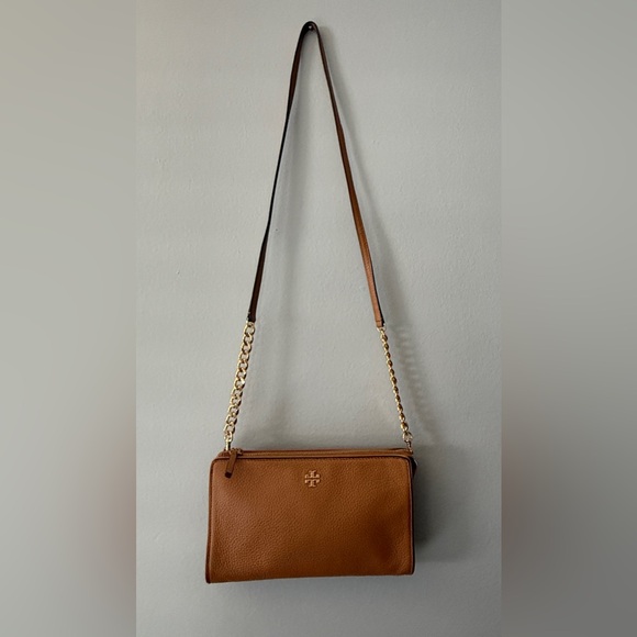 Tory Burch Carter Slim Crossbody, Tan - Picture 13 of 16
